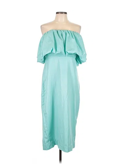 Pre-owned Let Me Be Cocktail Dress In Teal