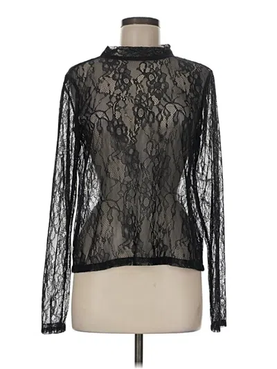 Pre-owned Let Me Be Long Sleeve Turtleneck In Black
