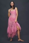 Let Me Be Sheer Lace Midi Dress