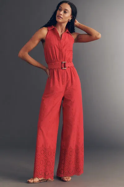 Let Me Be Shirting Cotton Jumpsuit In Multi