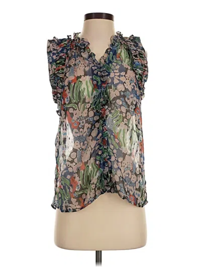 Pre-owned Let Me Be Sleeveless Blouse In Green