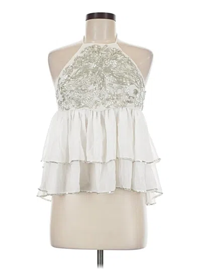 Pre-owned Let Me Be Sleeveless Blouse In Ivory