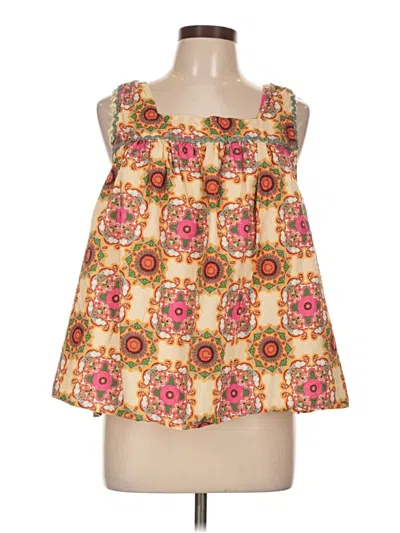 Pre-owned Let Me Be Sleeveless Blouse In Yellow