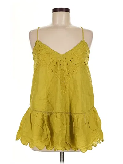 Pre-owned Let Me Be Sleeveless Blouse In Yellow