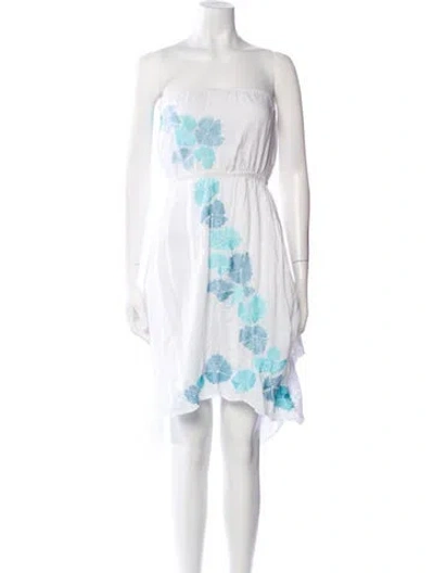 Pre-owned Letarte Printed Mini Dress In Neutral