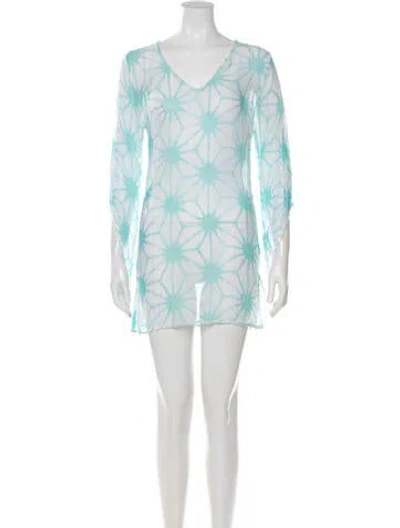 Pre-owned Letarte Silk Mini Dress In Blue