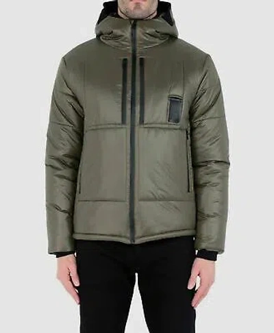 Pre-owned Letasca Green Men's Icon Puffer Jacket, Size X-large