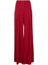 Lethicia Bronstein Alda Wide-leg Trousers In Red