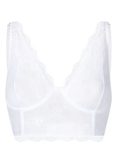 Lethicia Bronstein Alexandra Floral-lace Bra In White