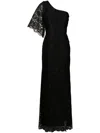 Lethicia Bronstein Alva Lace Maxi Dress In Black