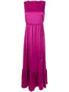 Lethicia Bronstein Amália Sleeveless Ruffled Dress In Pink