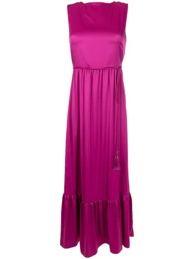 Lethicia Bronstein Amália Sleeveless Ruffled Dress In Pink
