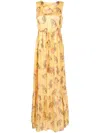 LETHICIA BRONSTEIN AMÁLIA TIGER-PRINT SATIN DRESS