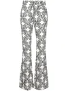 Lethicia Bronstein Angela Geometric-pattern Trousers In White