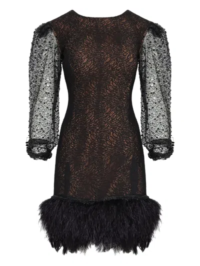 Lethicia Bronstein Anne Shoenberger Mini Dress In Black