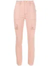 Lethicia Bronstein Antônia Slim-cut Cargo Trousers In Pink
