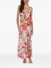 Lethicia Bronstein Anturio Floral-print Cowl-neck Maxi Dress