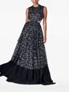 Lethicia Bronstein Archer Sequin-embellished Cut-out Dress In Blue
