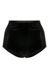 Lethicia Bronstein Atena Velvet Briefs In Black