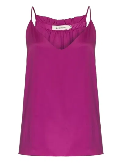 Lethicia Bronstein Aylan Spaghetti-strap Top In Purple