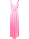 Lethicia Bronstein Beta Bow-strap Maxi Dress In Pink