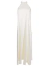 Lethicia Bronstein Bly Halterneck Maxi Dress In White