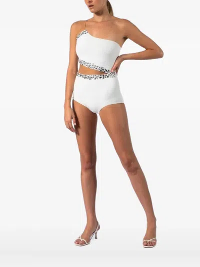 Lethicia Bronstein Body Bordado Grus In White