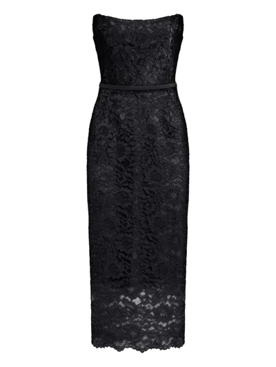 Lethicia Bronstein Daiquiri Midi Dress In Black