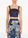 Lethicia Bronstein Diana Sequinned Floral Skirt In Gold