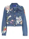 Lethicia Bronstein Floral Embroidered Denim Jacket