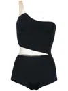 Lethicia Bronstein Grus Asymmetric Sleeveless Body In Black