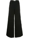 Lethicia Bronstein Kelly Lace-panel Palazzo Trousers In Black