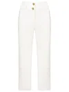 Lethicia Bronstein Lace-panelled Cropped Cargo Trousers In White