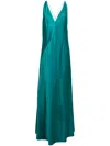 Lethicia Bronstein Lethicia Satin Gown In Green