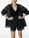 Lethicia Bronstein Lolla Lace-pattern Shorts In Black