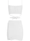 Lethicia Bronstein Manuela Skirt Set In Silver