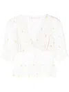 Lethicia Bronstein Margarida Broderie Blouse In White
