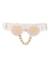 LETHICIA BRONSTEIN MARGARITA FLOWEL-APPLIQUÉ BELT