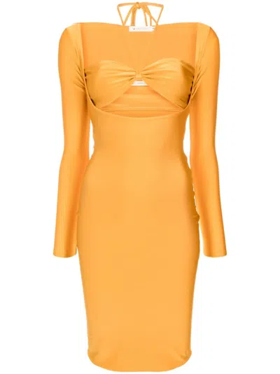 Lethicia Bronstein Marylin Cut-out Bodycon Dress In Yellow