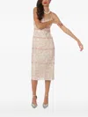 Lethicia Bronstein Melissa Lace Midi Dress In White