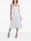 Lethicia Bronstein Norma Midi Dress In White