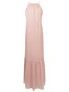 Lethicia Bronstein Orion Open-back Maxi Dress In Pink