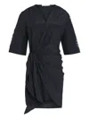Lethicia Bronstein Pisco Sour Wrap Dress In Black