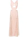 Lethicia Bronstein Puppis Iv Floral-lace Gown In Pink
