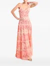 Lethicia Bronstein Sabrina Lace Tiered Dress In Pink