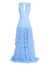 Lethicia Bronstein Sandré Maxi Dress In Blue