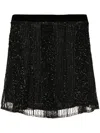 Lethicia Bronstein Sequin-embellished Miniskirt In Black