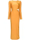 Lethicia Bronstein Sophia Cut-out Maxi Dress In Yellow