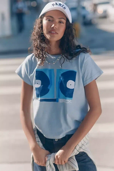Letluv Beck Turntables Graphic Tee In Blue