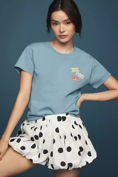 Letluv Concert Tickets Graphic Tee In Blue